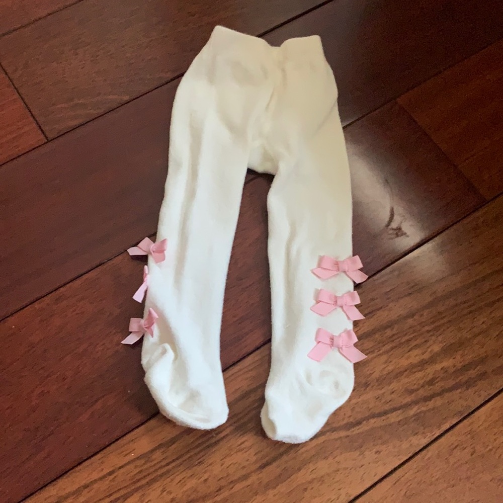 Baby girl bow tights